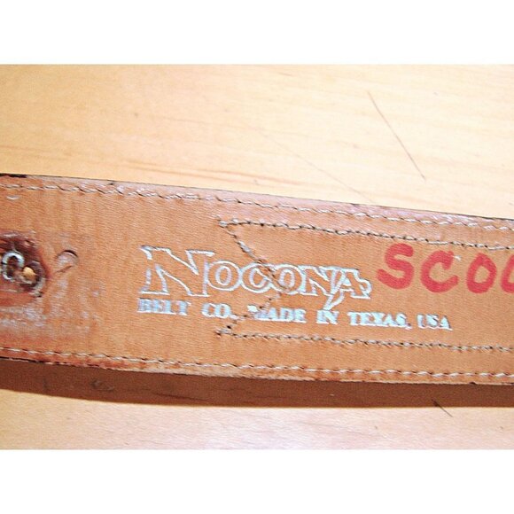 Nocona Leather Belt and 3D Flying Eagle Siskiyou Buckle Size 40 Vintage 1982 USA - Picture 6 of 12